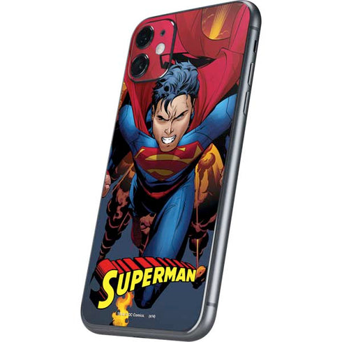 DC Comics Superman Action Flying Pose iPhone 11 Skin
